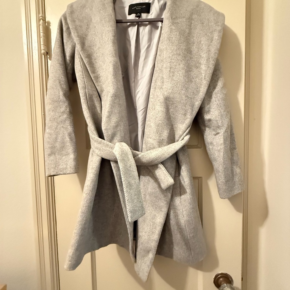 Zara Light Grey Women's Trench Coat